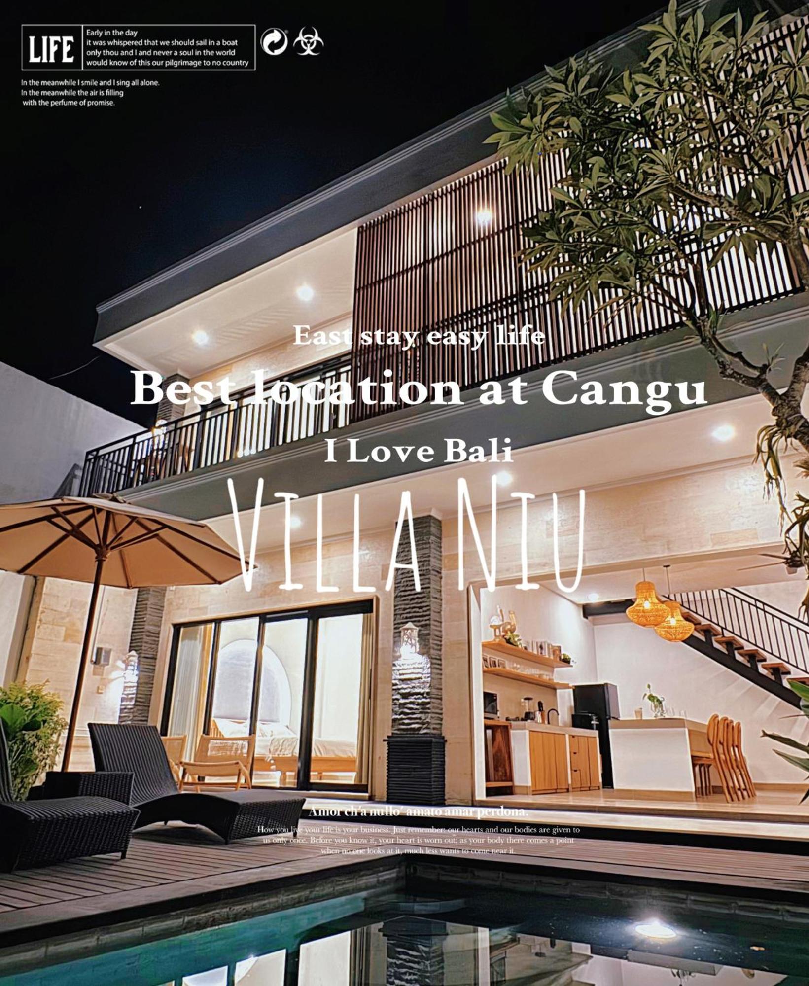 Villa Niu Center Canggu - Fattylion Экстерьер фото